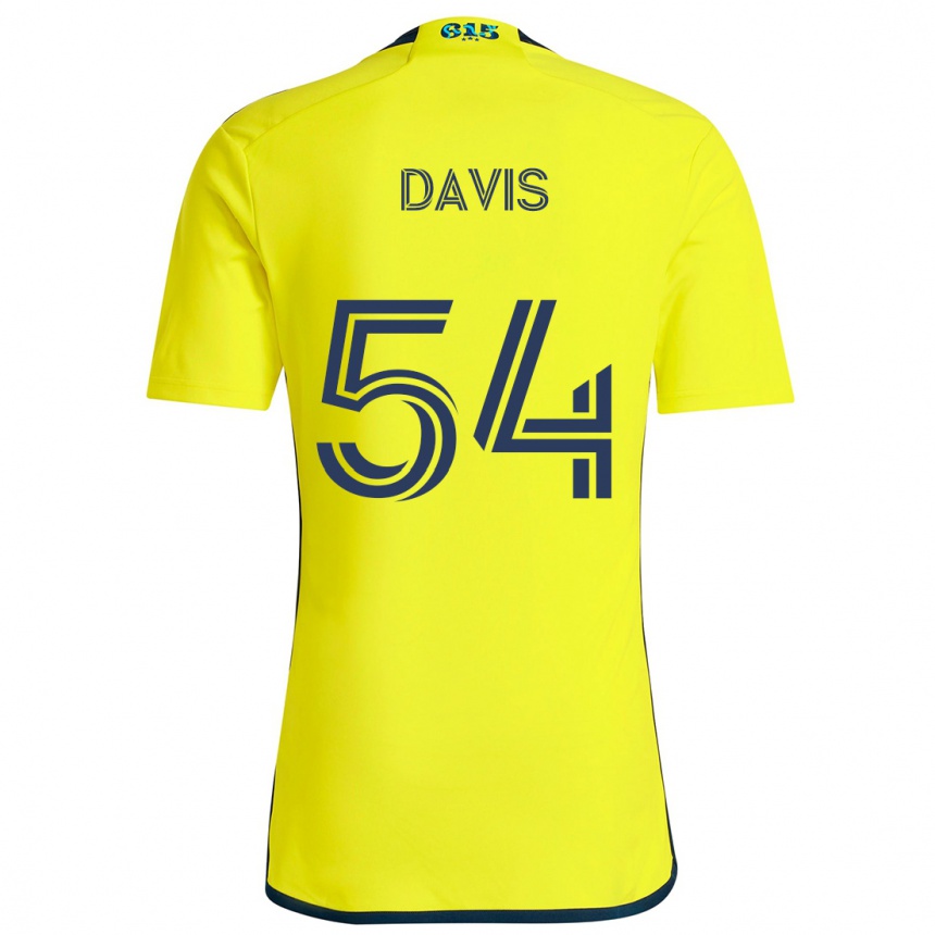 Kids Football Sean Davis #54 Yellow Blue Home Jersey 2024/25 T-Shirt