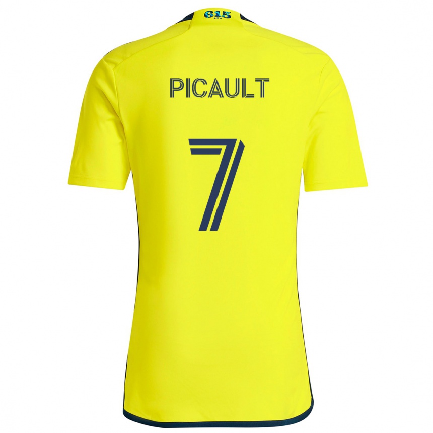 Kids Football Fafà Picault #7 Yellow Blue Home Jersey 2024/25 T-Shirt