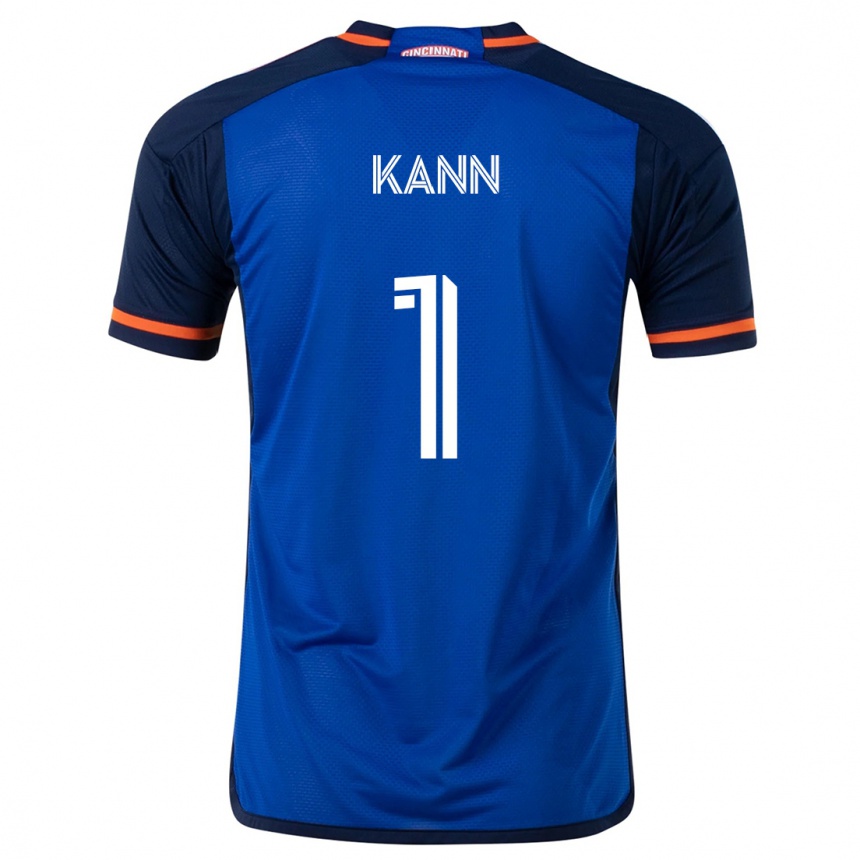 Kids Football Alec Kann #1 Blue White Home Jersey 2024/25 T-Shirt