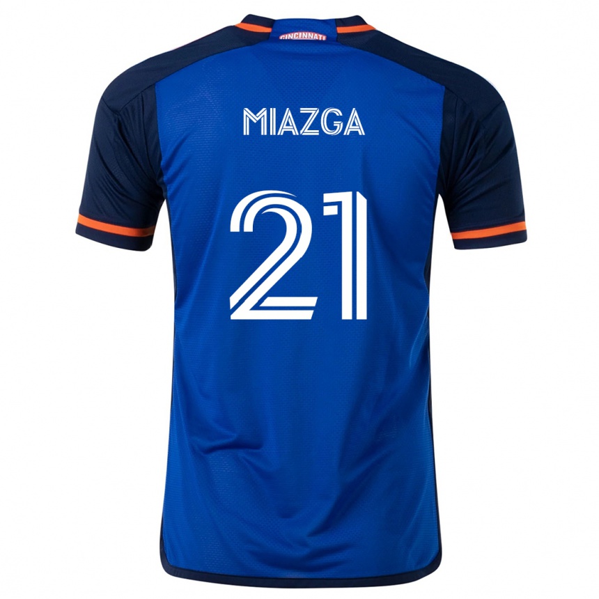 Kids Football Matt Miazga #21 Blue White Home Jersey 2024/25 T-Shirt