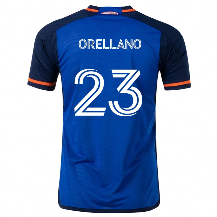 Kids Football Luca Orellano #23 Blue White Home Jersey 2024/25 T-Shirt