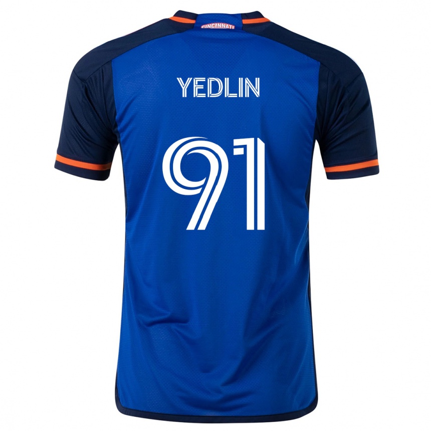 Kids Football Deandre Yedlin #91 Blue White Home Jersey 2024/25 T-Shirt