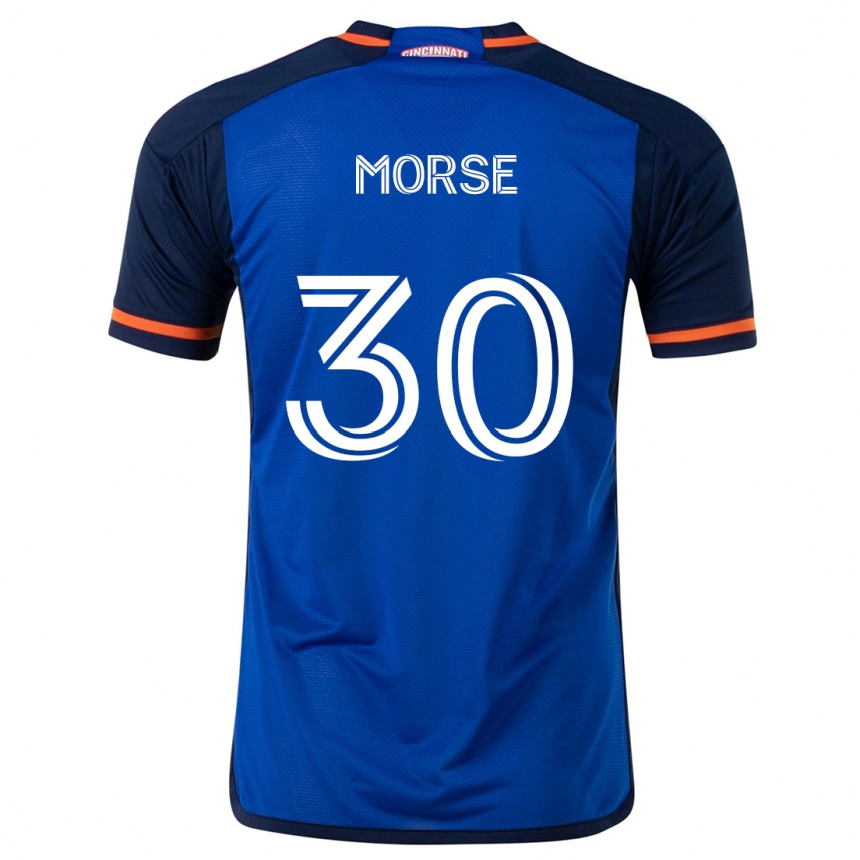 Kids Football Hunter Morse #30 Blue White Home Jersey 2024/25 T-Shirt