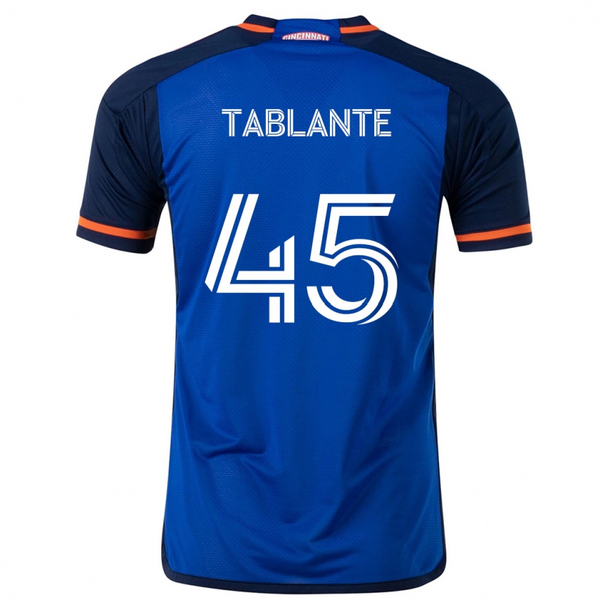 Kids Football Moises Tablante #45 Blue White Home Jersey 2024/25 T-Shirt