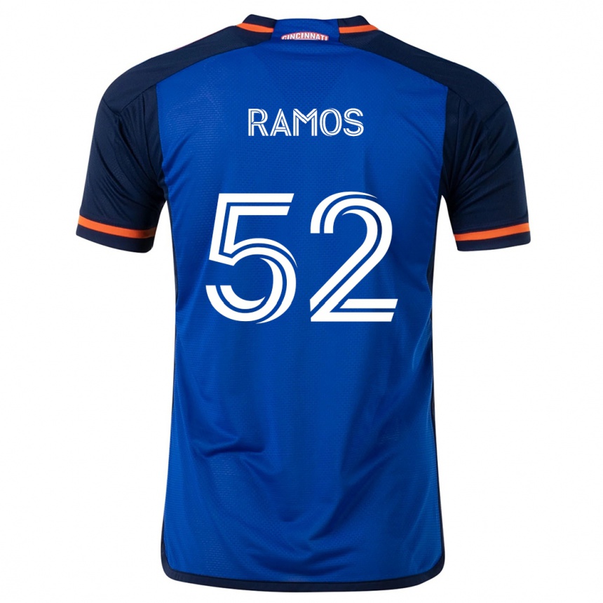 Kids Football Yair Ramos #52 Blue White Home Jersey 2024/25 T-Shirt