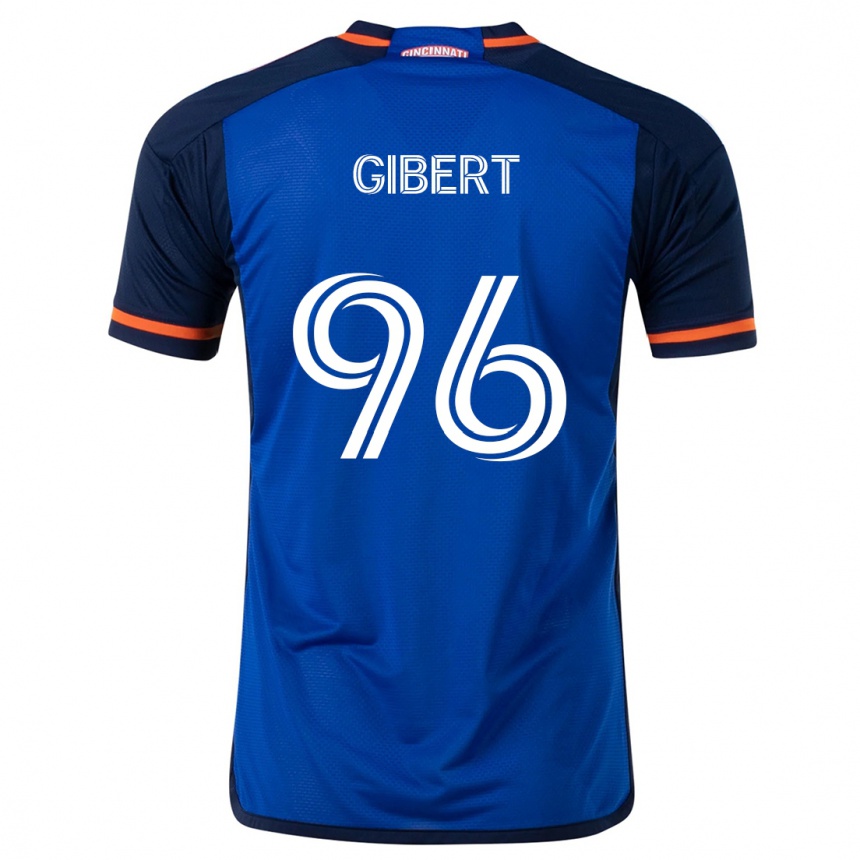 Kids Football Gaël Gibert #96 Blue White Home Jersey 2024/25 T-Shirt