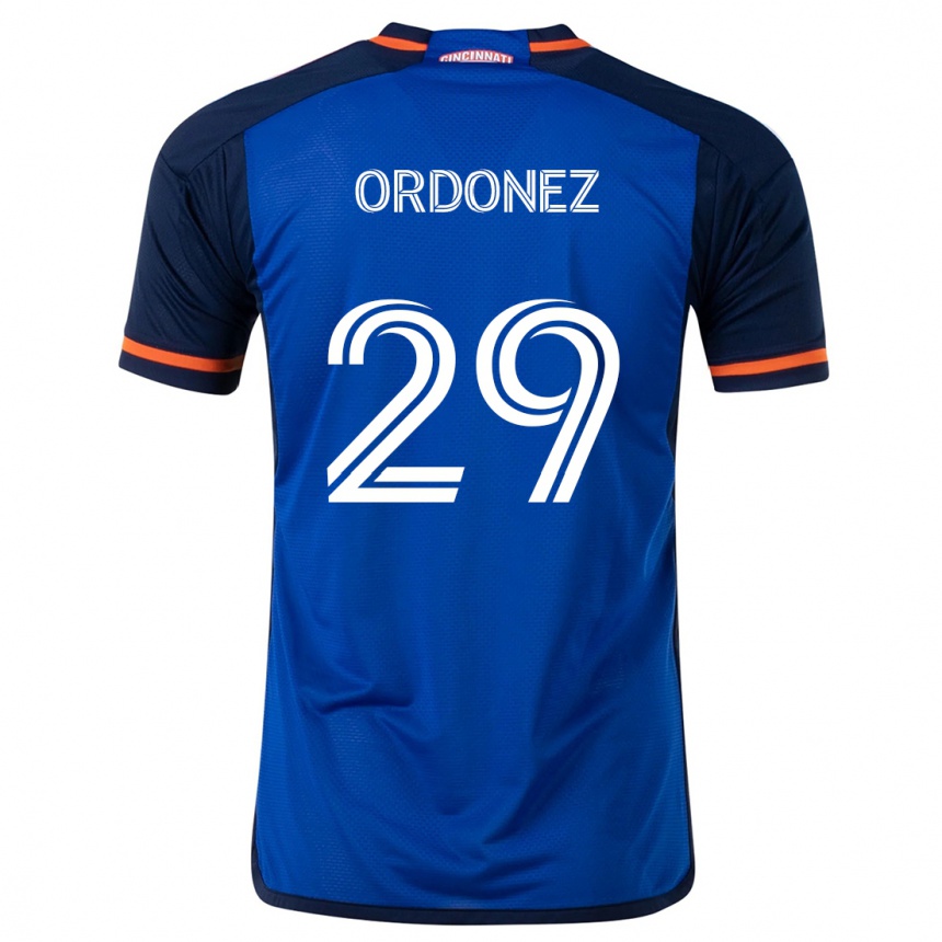 Kids Football Arquímides Ordóñez #29 Blue White Home Jersey 2024/25 T-Shirt