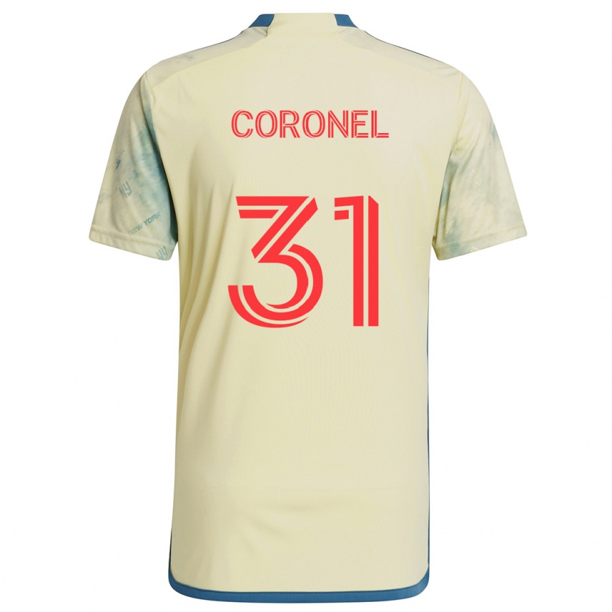 Kids Football Carlos Coronel #31 Yellow Red Blue Home Jersey 2024/25 T-Shirt