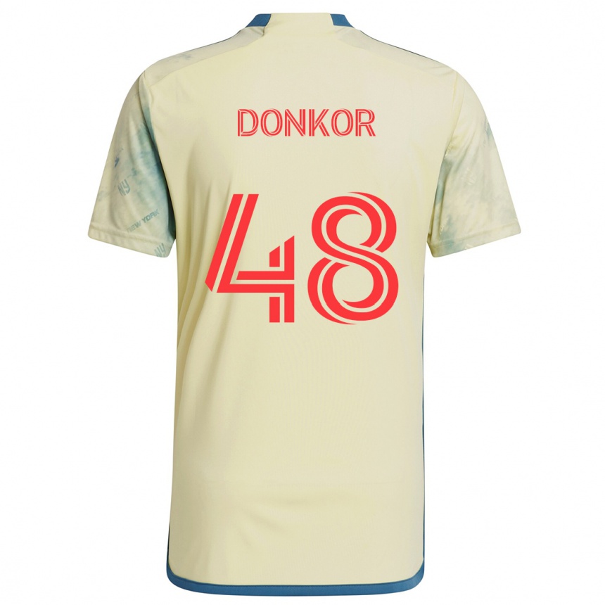 Kids Football Ronald Donkor #48 Yellow Red Blue Home Jersey 2024/25 T-Shirt