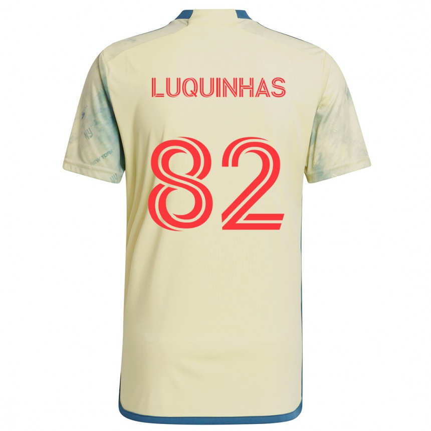 Kids Football Luquinhas #82 Yellow Red Blue Home Jersey 2024/25 T-Shirt