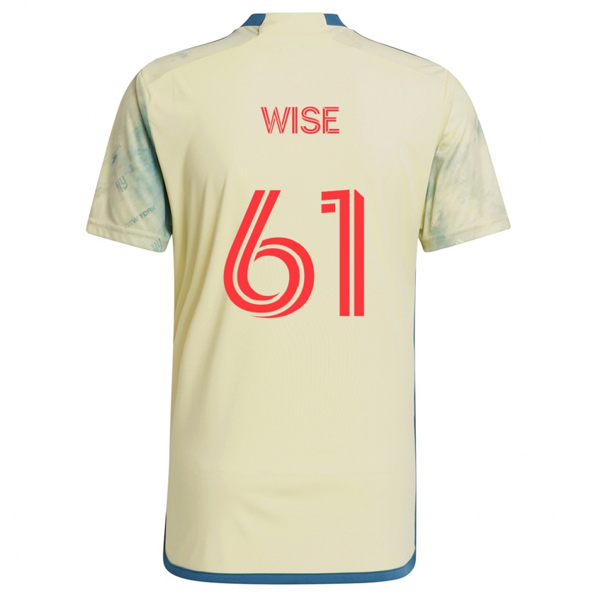 Kids Football Henry Wise #61 Yellow Red Blue Home Jersey 2024/25 T-Shirt