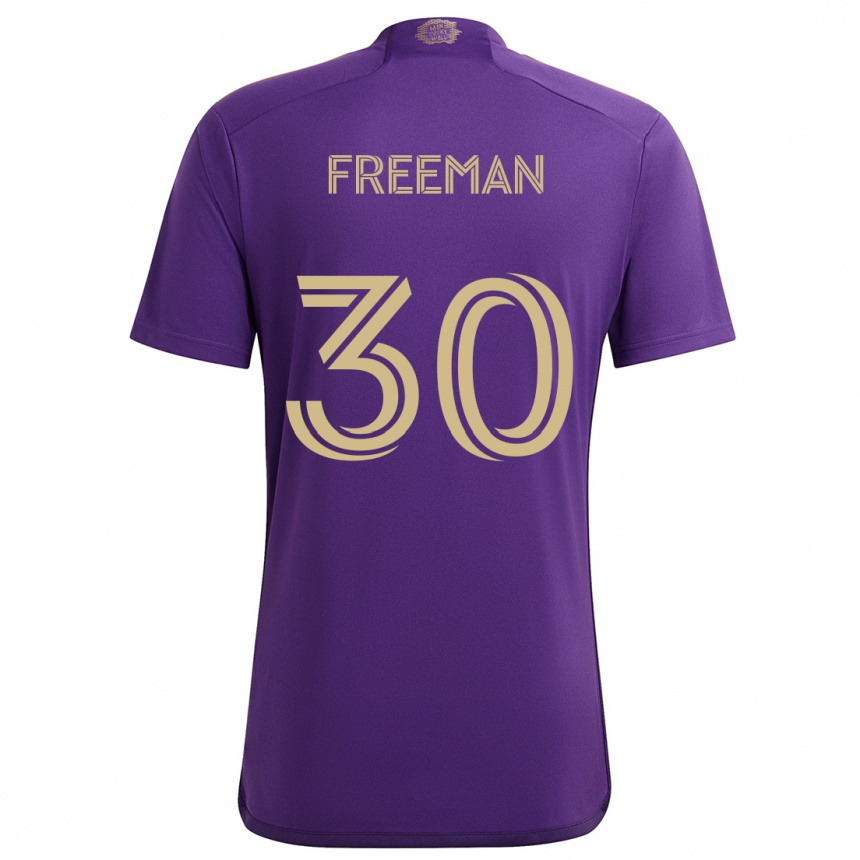 Kids Football Alex Freeman #30 Purple Yellow Home Jersey 2024/25 T-Shirt