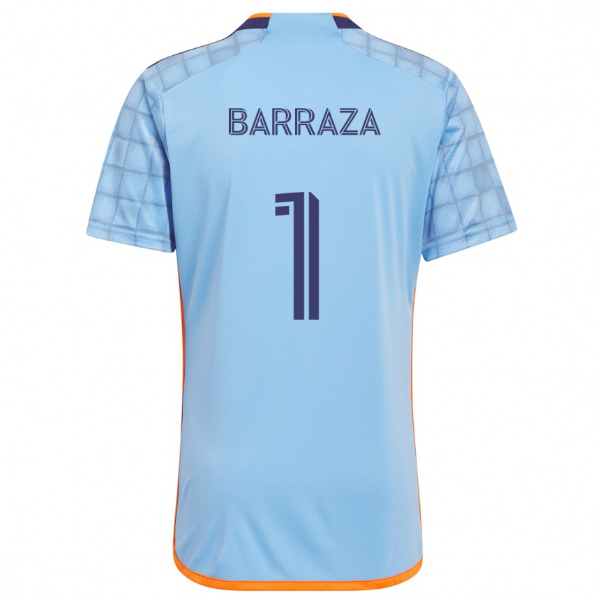 Kids Football Luis Barraza #1 Blue Orange Home Jersey 2024/25 T-Shirt