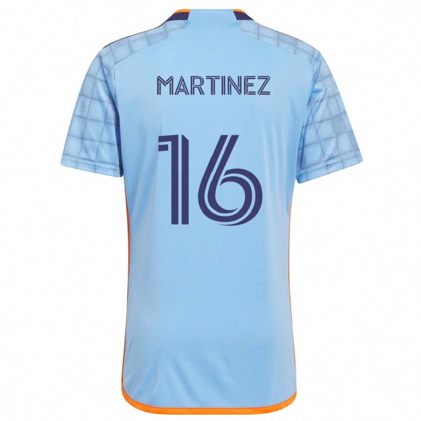 Kids Football Alonso Martínez #16 Blue Orange Home Jersey 2024/25 T-Shirt