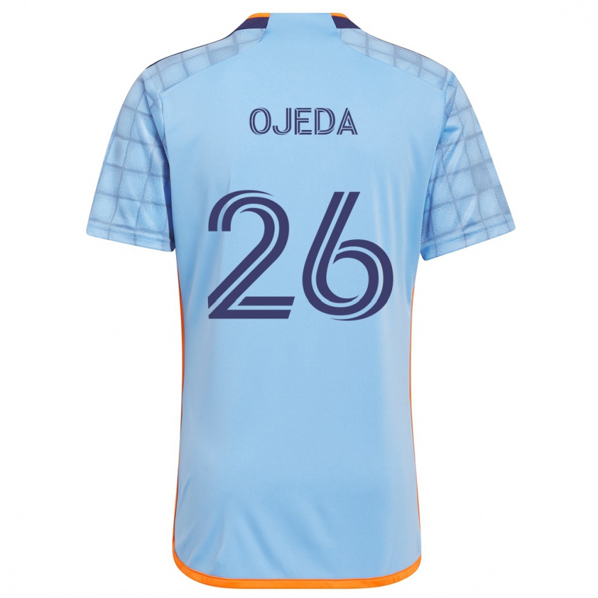 Kids Football Agustín Ojeda #26 Blue Orange Home Jersey 2024/25 T-Shirt