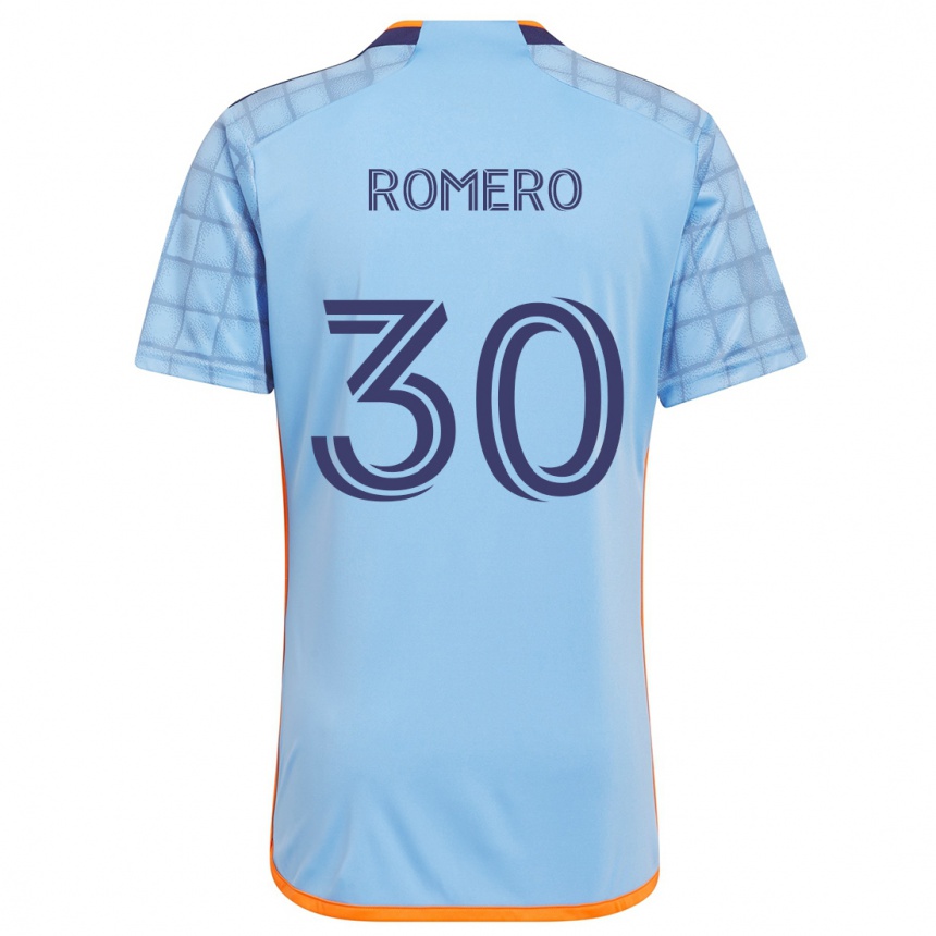 Kids Football Tomás Romero #30 Blue Orange Home Jersey 2024/25 T-Shirt