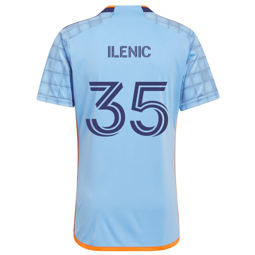 Kids Football Mitja Ilenic #35 Blue Orange Home Jersey 2024/25 T-Shirt