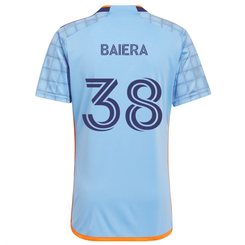 Kids Football Drew Baiera #38 Blue Orange Home Jersey 2024/25 T-Shirt