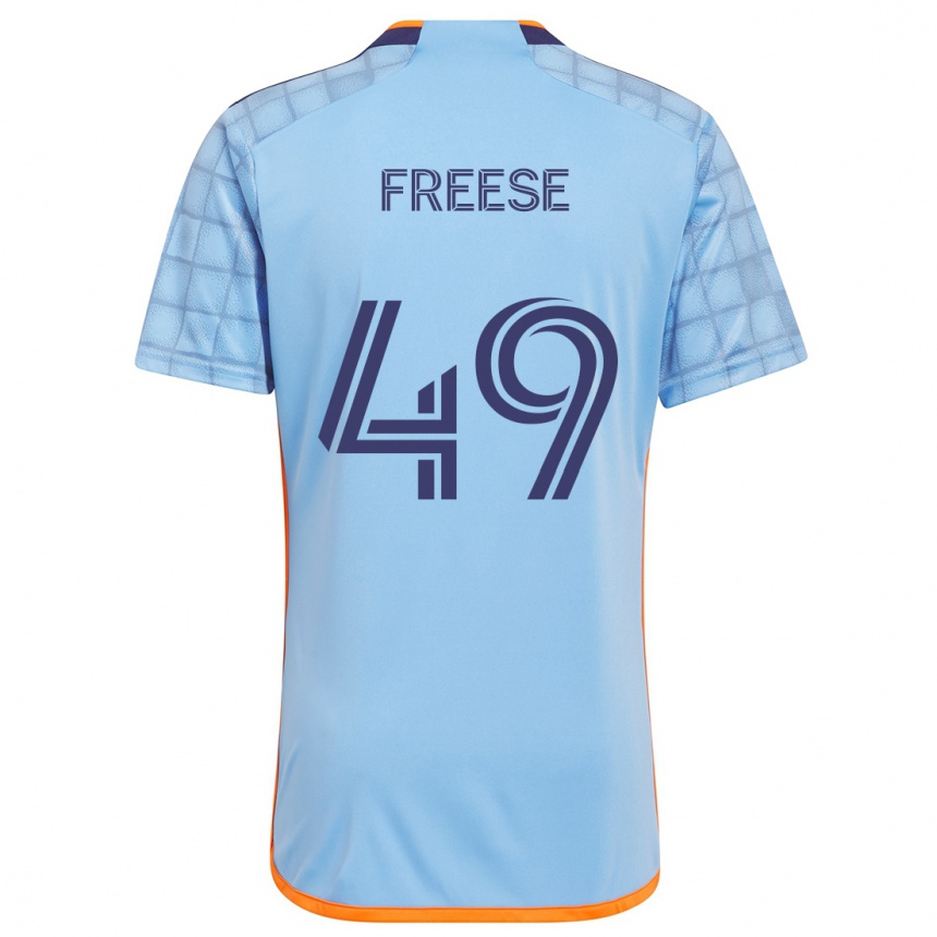 Kids Football Matt Freese #49 Blue Orange Home Jersey 2024/25 T-Shirt