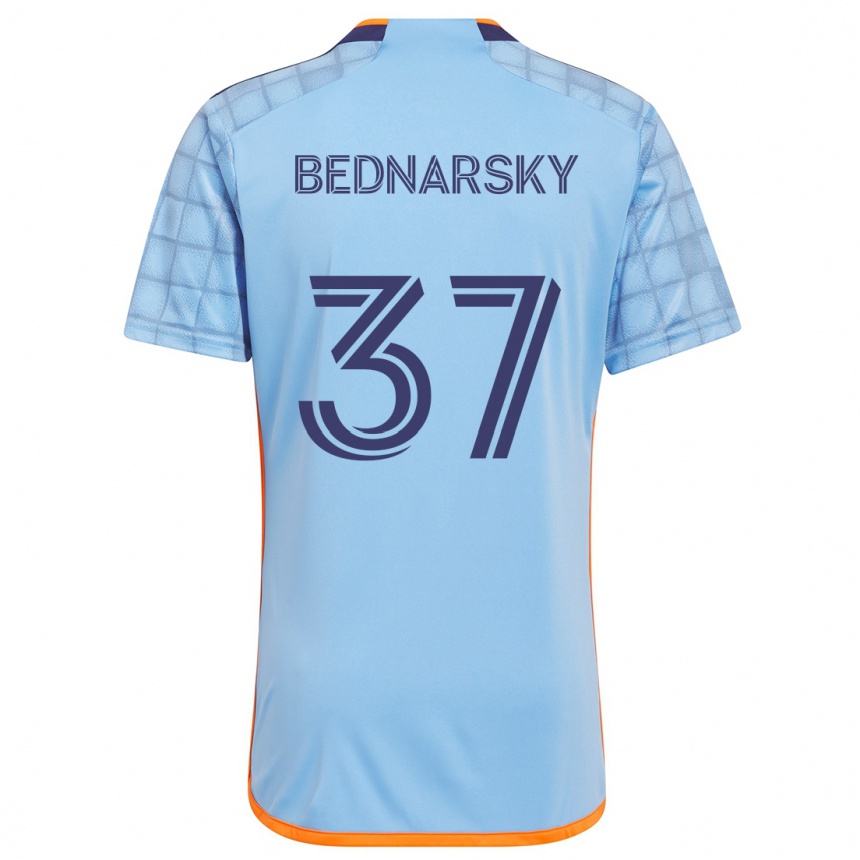 Kids Football Stevo Bednarsky #37 Blue Orange Home Jersey 2024/25 T-Shirt