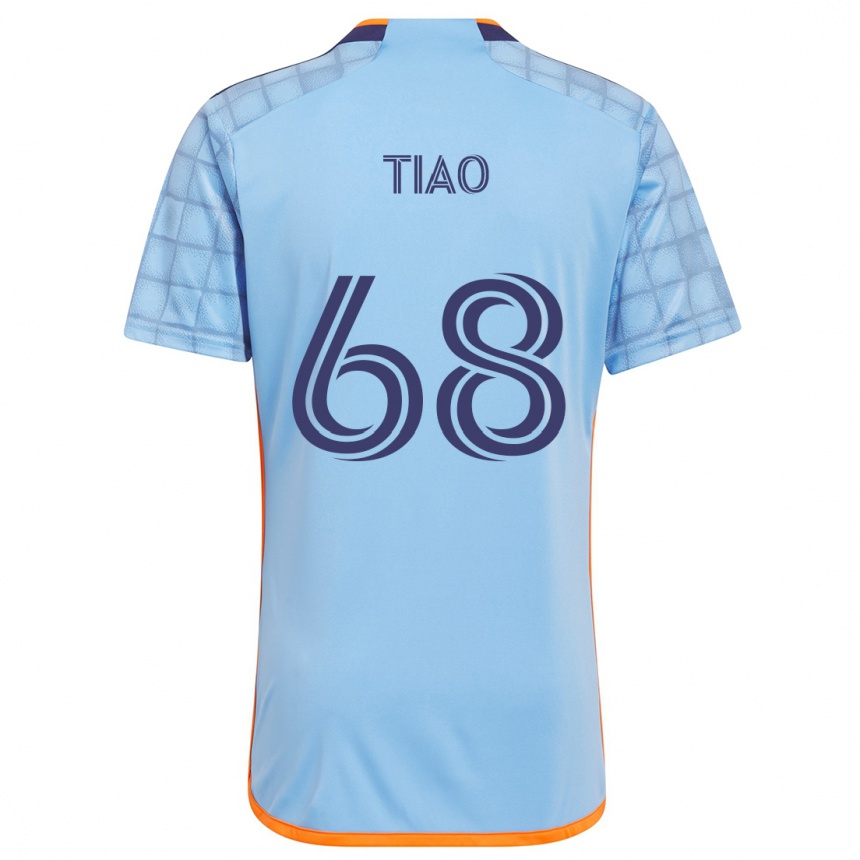 Kids Football Christopher Tiao #68 Blue Orange Home Jersey 2024/25 T-Shirt