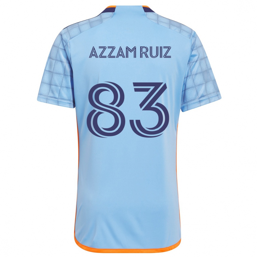 Kids Football Camil Azzam Ruiz #83 Blue Orange Home Jersey 2024/25 T-Shirt