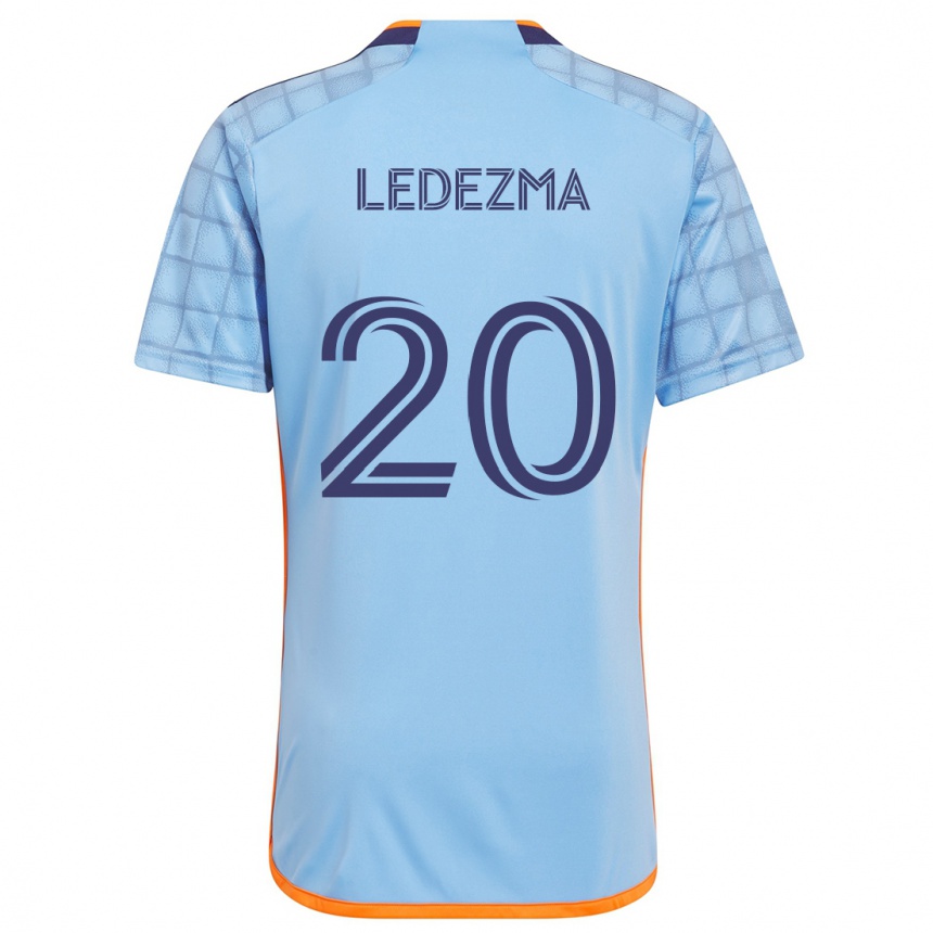 Kids Football Richard Ledezma #20 Blue Orange Home Jersey 2024/25 T-Shirt