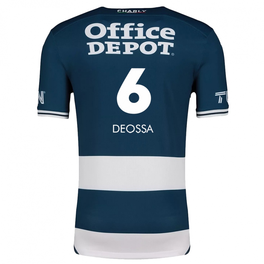 Kids Football Nelson Deossa #6 Blue White Home Jersey 2024/25 T-Shirt