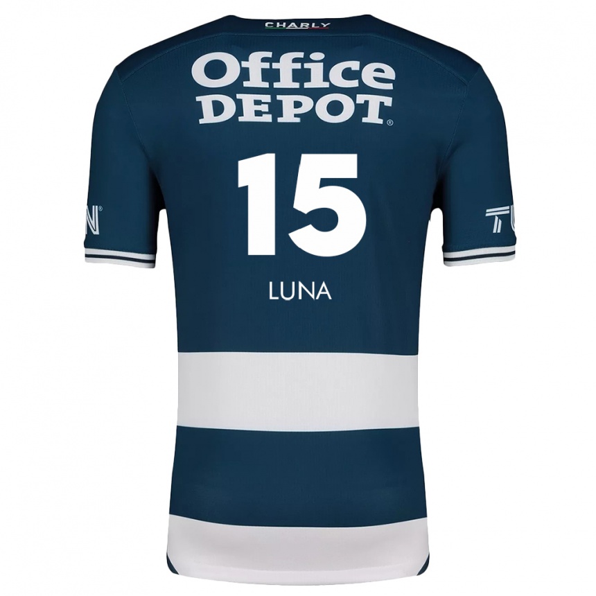 Kids Football Israel Luna #15 Blue White Home Jersey 2024/25 T-Shirt