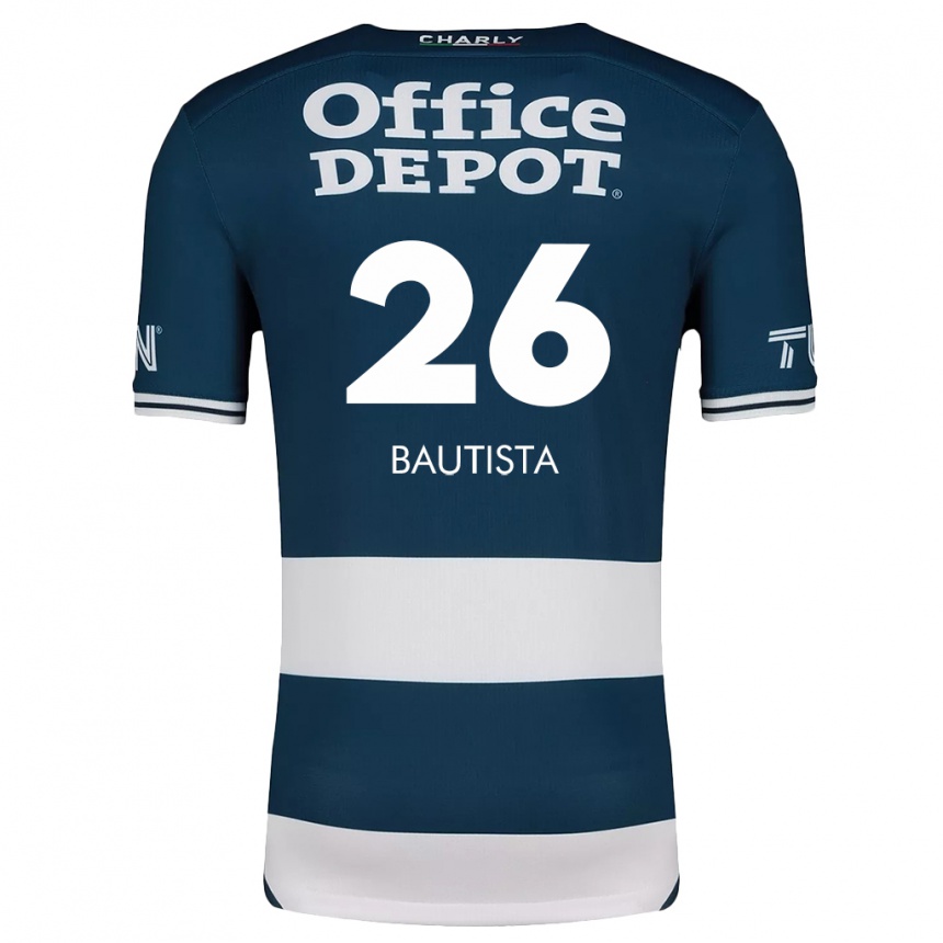 Kids Football Alán Bautista #26 Blue White Home Jersey 2024/25 T-Shirt