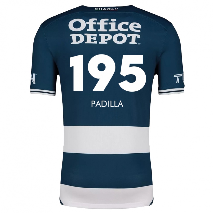 Kids Football Ángel Padilla #195 Blue White Home Jersey 2024/25 T-Shirt