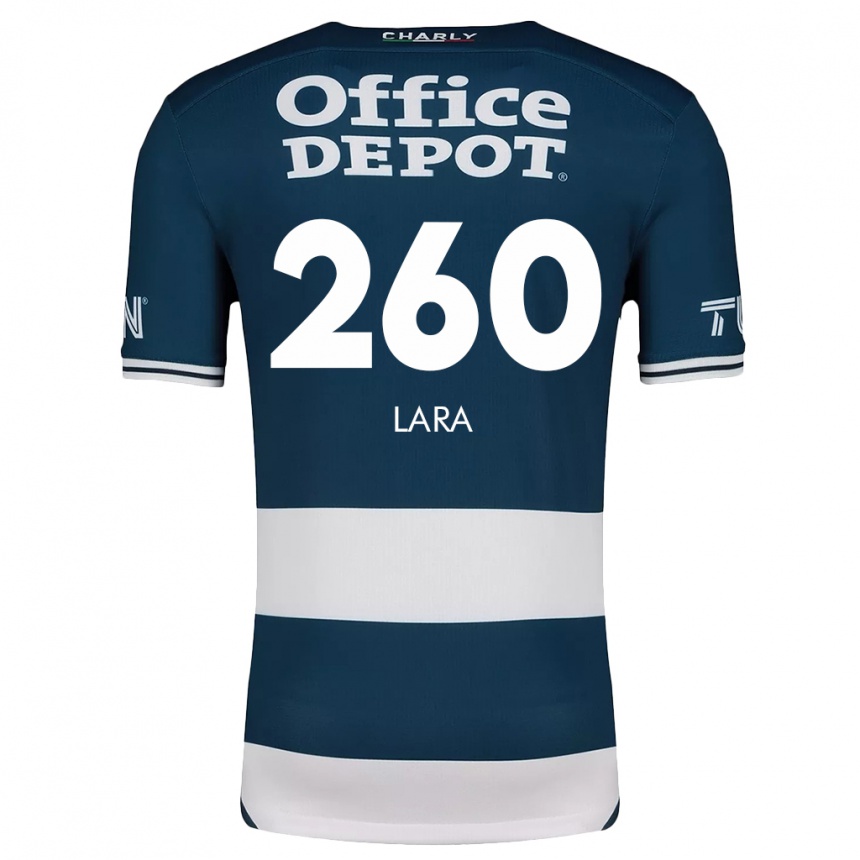 Kids Football Jesús Lara #260 Blue White Home Jersey 2024/25 T-Shirt