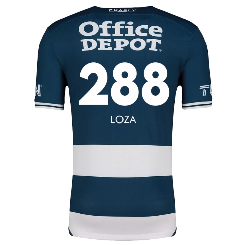 Kids Football Santino Loza #288 Blue White Home Jersey 2024/25 T-Shirt