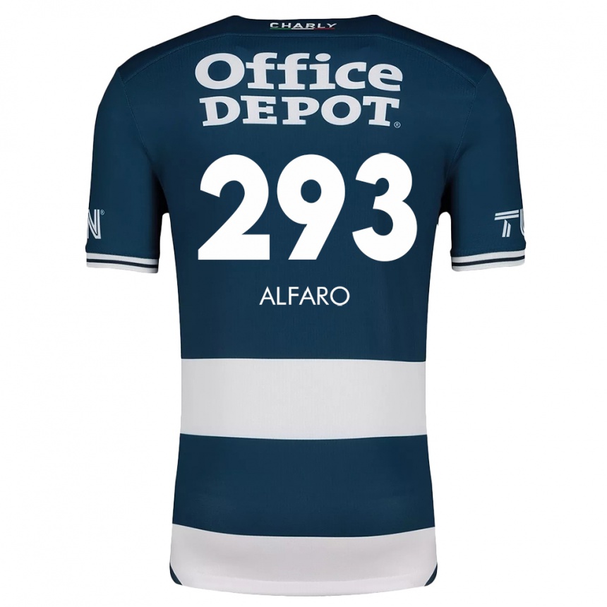 Kids Football Cristóbal Alfaro #293 Blue White Home Jersey 2024/25 T-Shirt