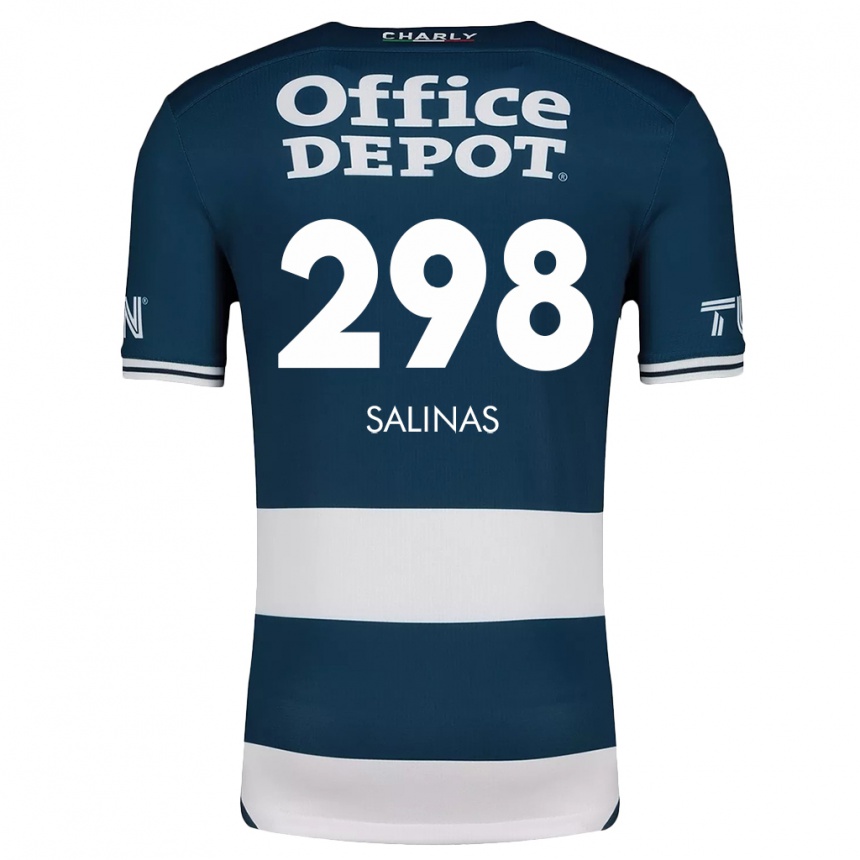 Kids Football Jesús Salinas #298 Blue White Home Jersey 2024/25 T-Shirt