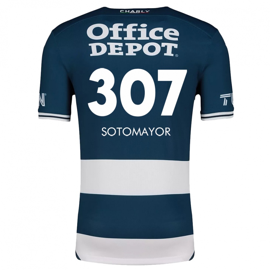 Kids Football Jacob Sotomayor #307 Blue White Home Jersey 2024/25 T-Shirt