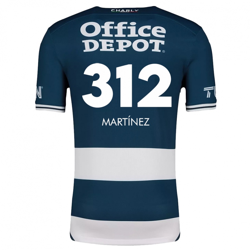 Kids Football Ulises Martínez #312 Blue White Home Jersey 2024/25 T-Shirt