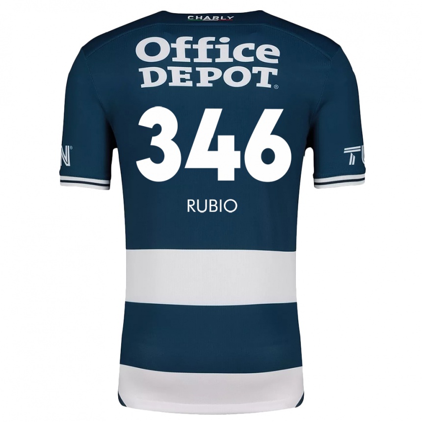 Kids Football Mateo Rubio #346 Blue White Home Jersey 2024/25 T-Shirt