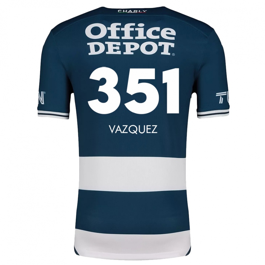 Kids Football Maximo Vázquez #351 Blue White Home Jersey 2024/25 T-Shirt