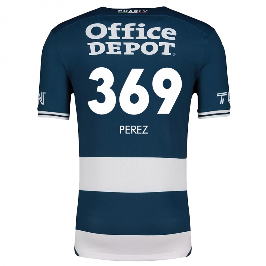 Kids Football Santiago Pérez #369 Blue White Home Jersey 2024/25 T-Shirt