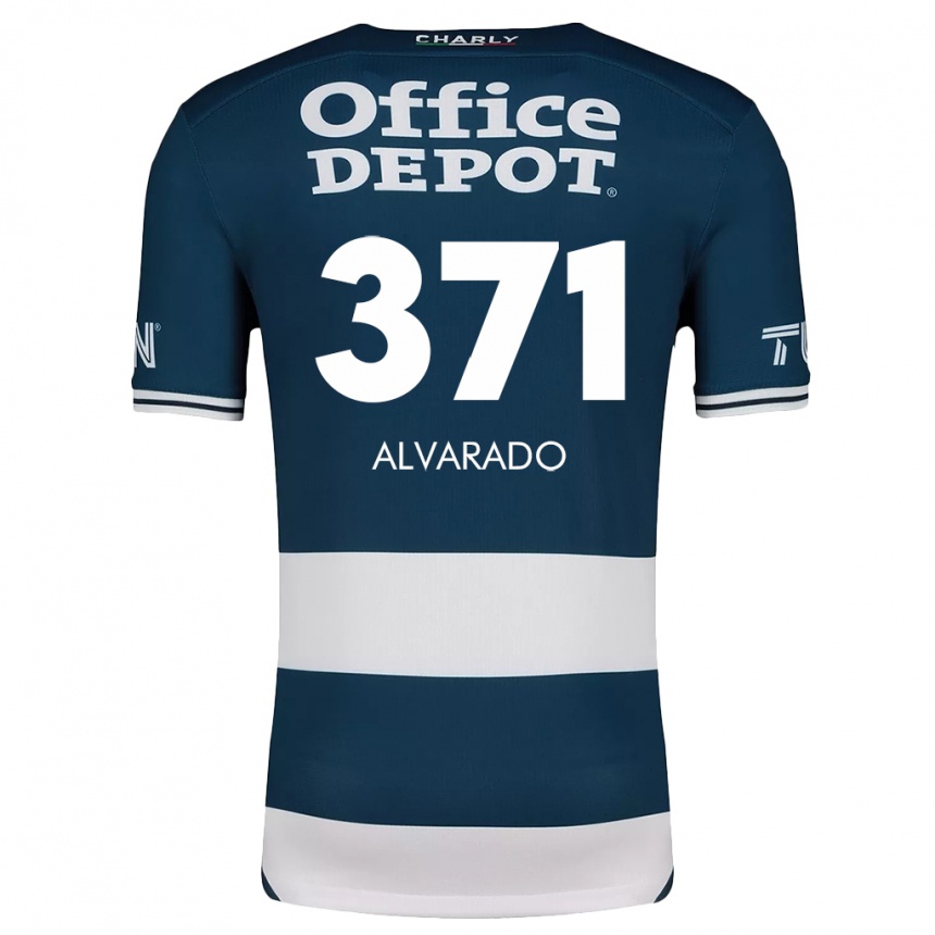 Kids Football Brandon Alvarado #371 Blue White Home Jersey 2024/25 T-Shirt