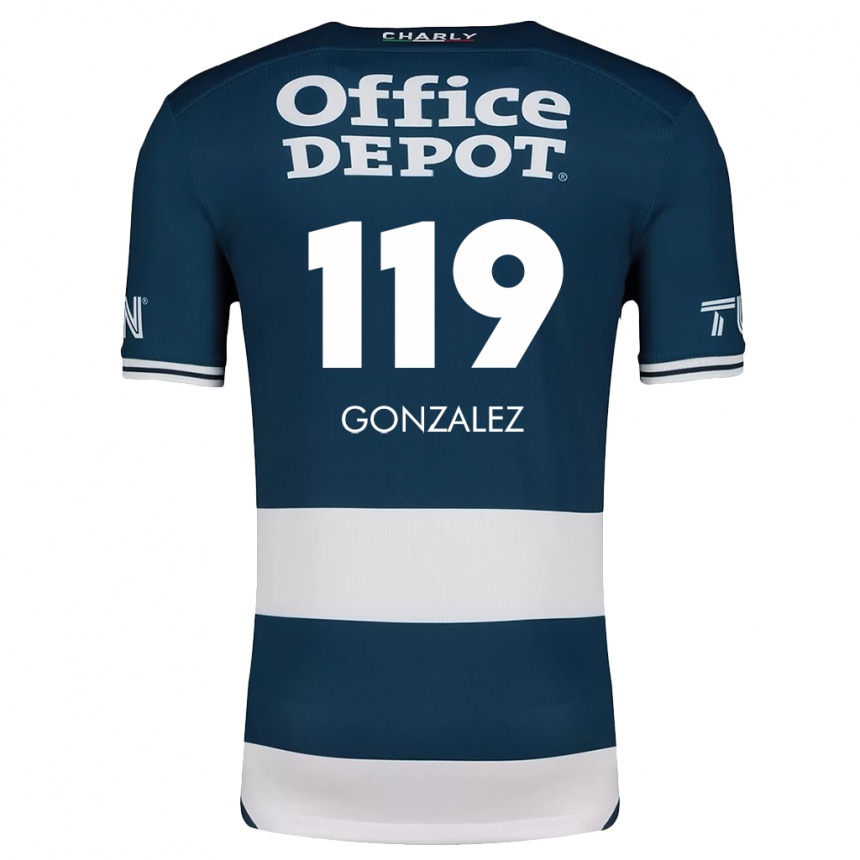 Kids Football Juan González #119 Blue White Home Jersey 2024/25 T-Shirt