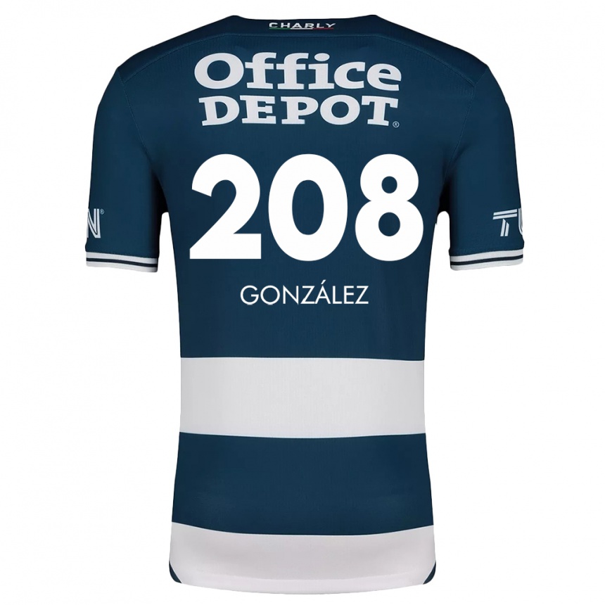 Kids Football Osvaldo González #208 Blue White Home Jersey 2024/25 T-Shirt