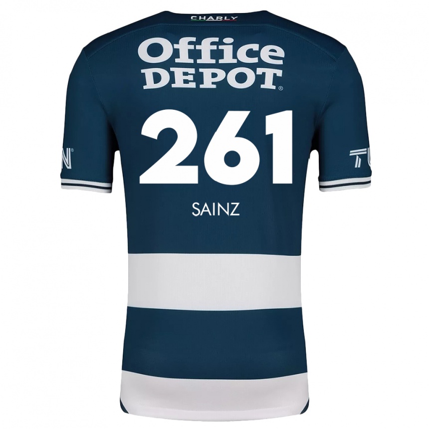 Kids Football Diego Sáinz #261 Blue White Home Jersey 2024/25 T-Shirt