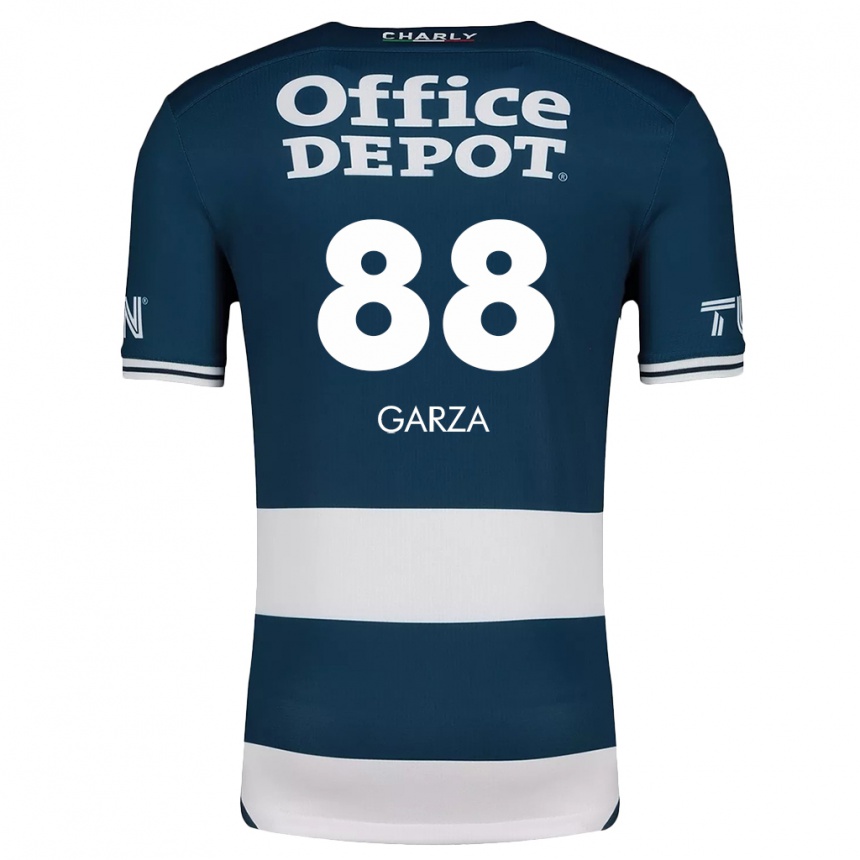 Kids Football Adrián Garza #88 Blue White Home Jersey 2024/25 T-Shirt