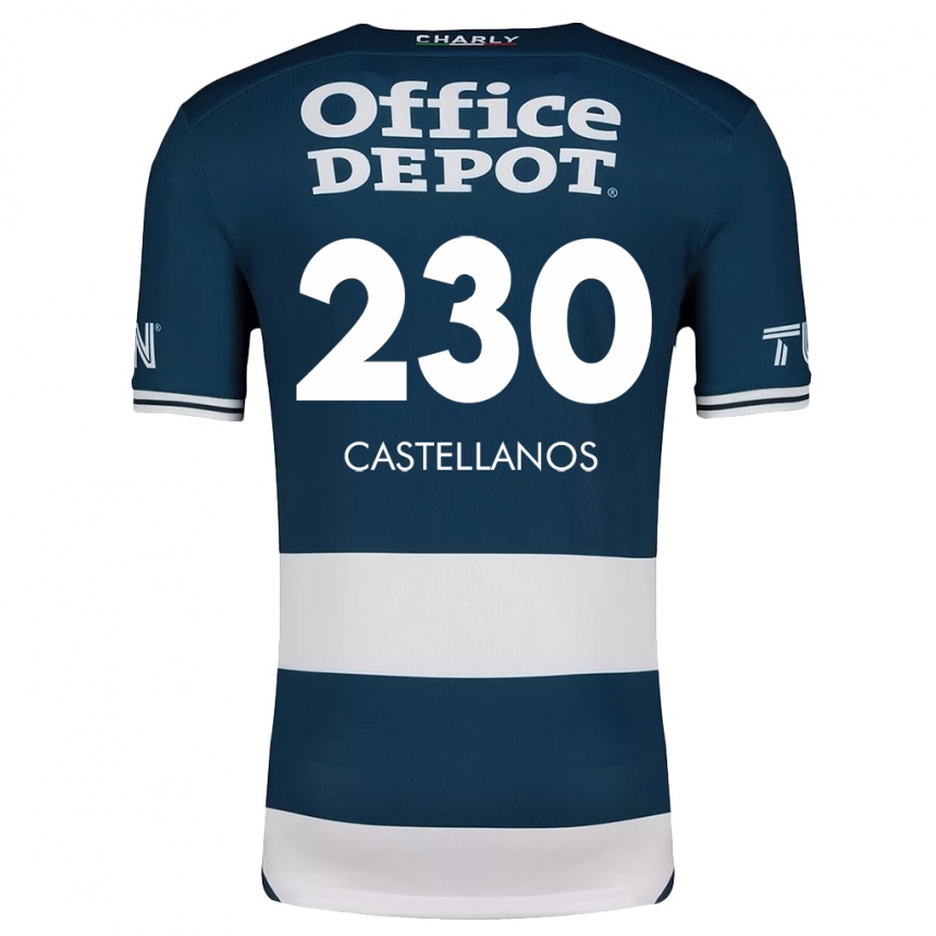 Kids Football Edson Castellanos #230 Blue White Home Jersey 2024/25 T-Shirt