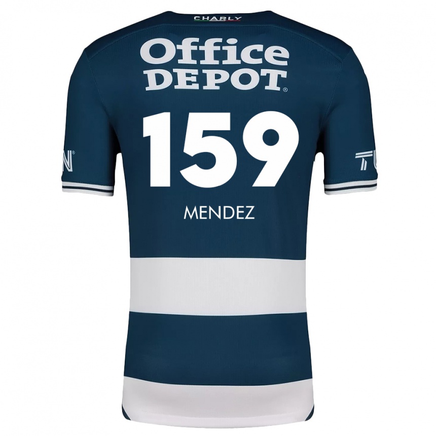 Kids Football Daniel Méndez #159 Blue White Home Jersey 2024/25 T-Shirt