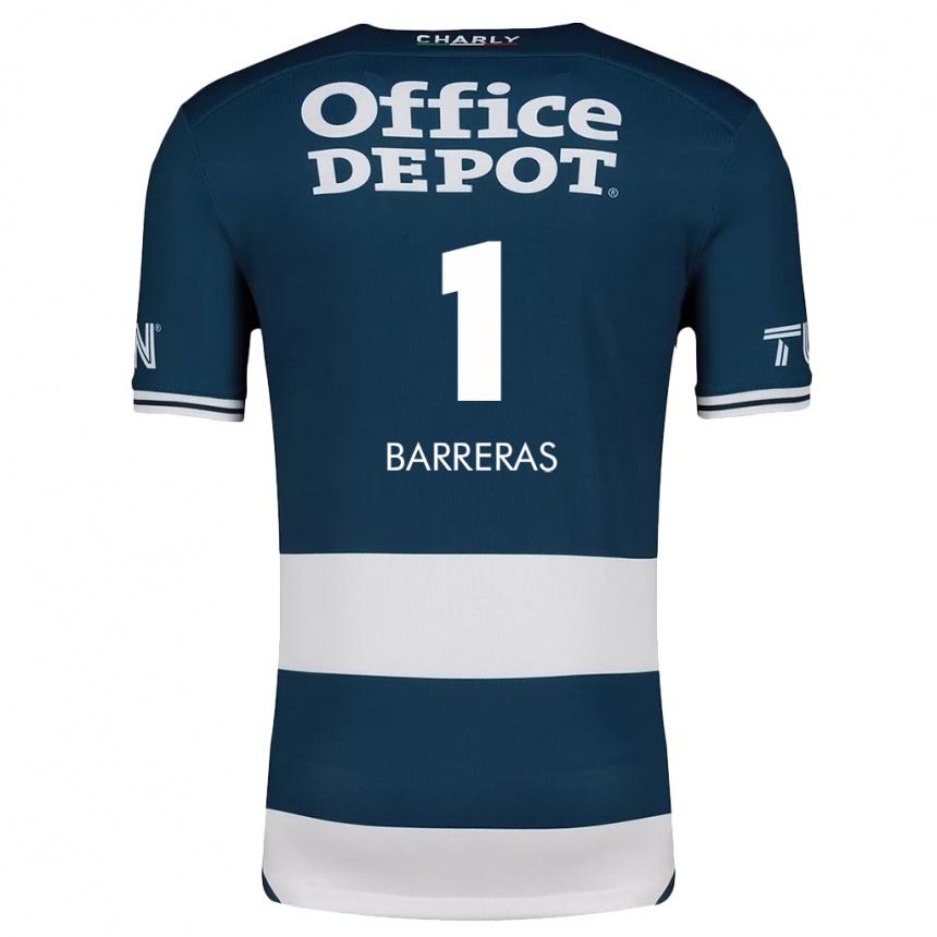 Kids Football Esthefanny Barreras #1 Blue White Home Jersey 2024/25 T-Shirt