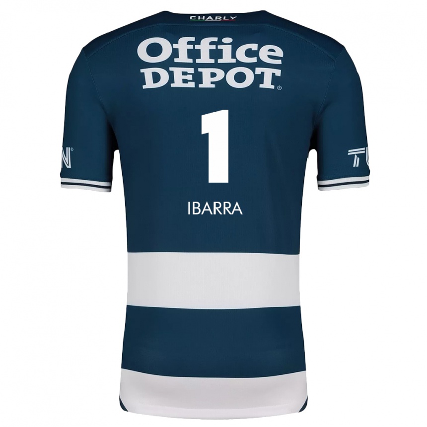 Kids Football Fabiola Ibarra #1 Blue White Home Jersey 2024/25 T-Shirt