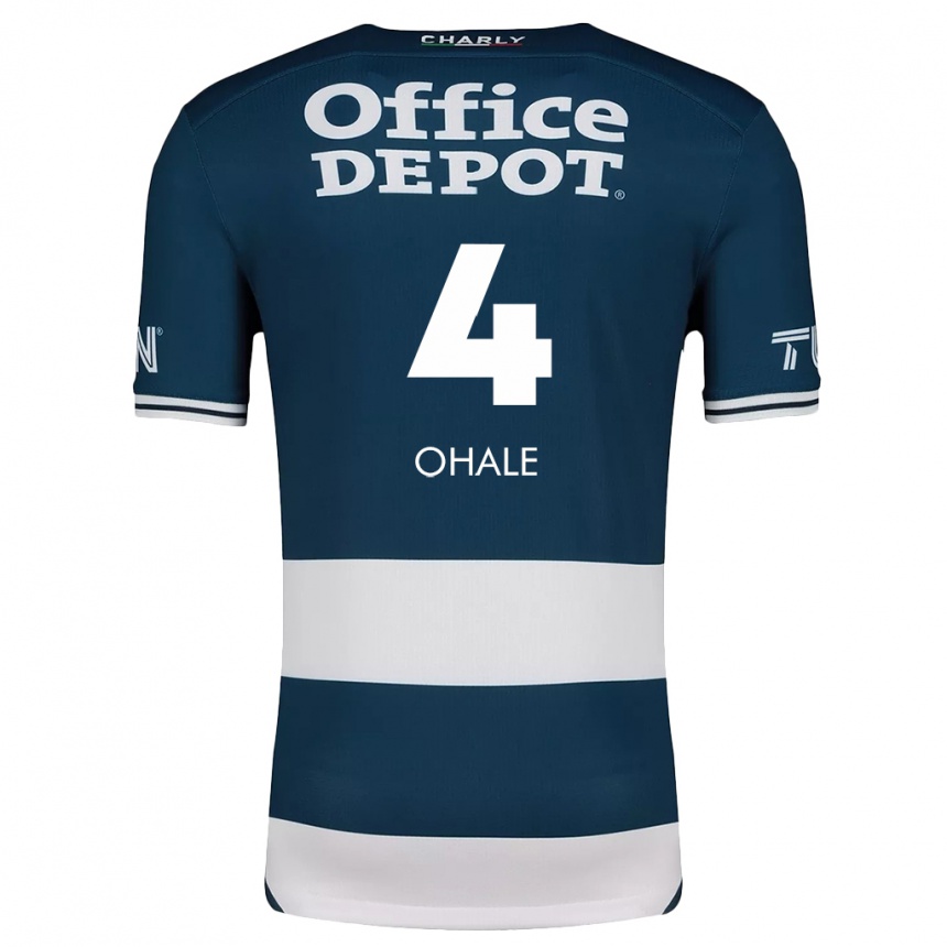 Kids Football Osinachi Ohale #4 Blue White Home Jersey 2024/25 T-Shirt